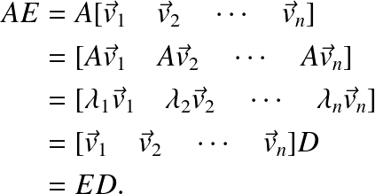 matrix exponentials columns jirka
